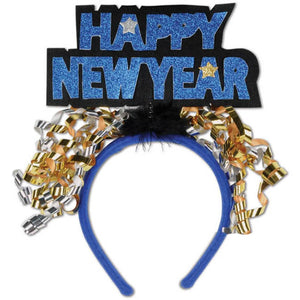 Happy New Year Glittered Headbands