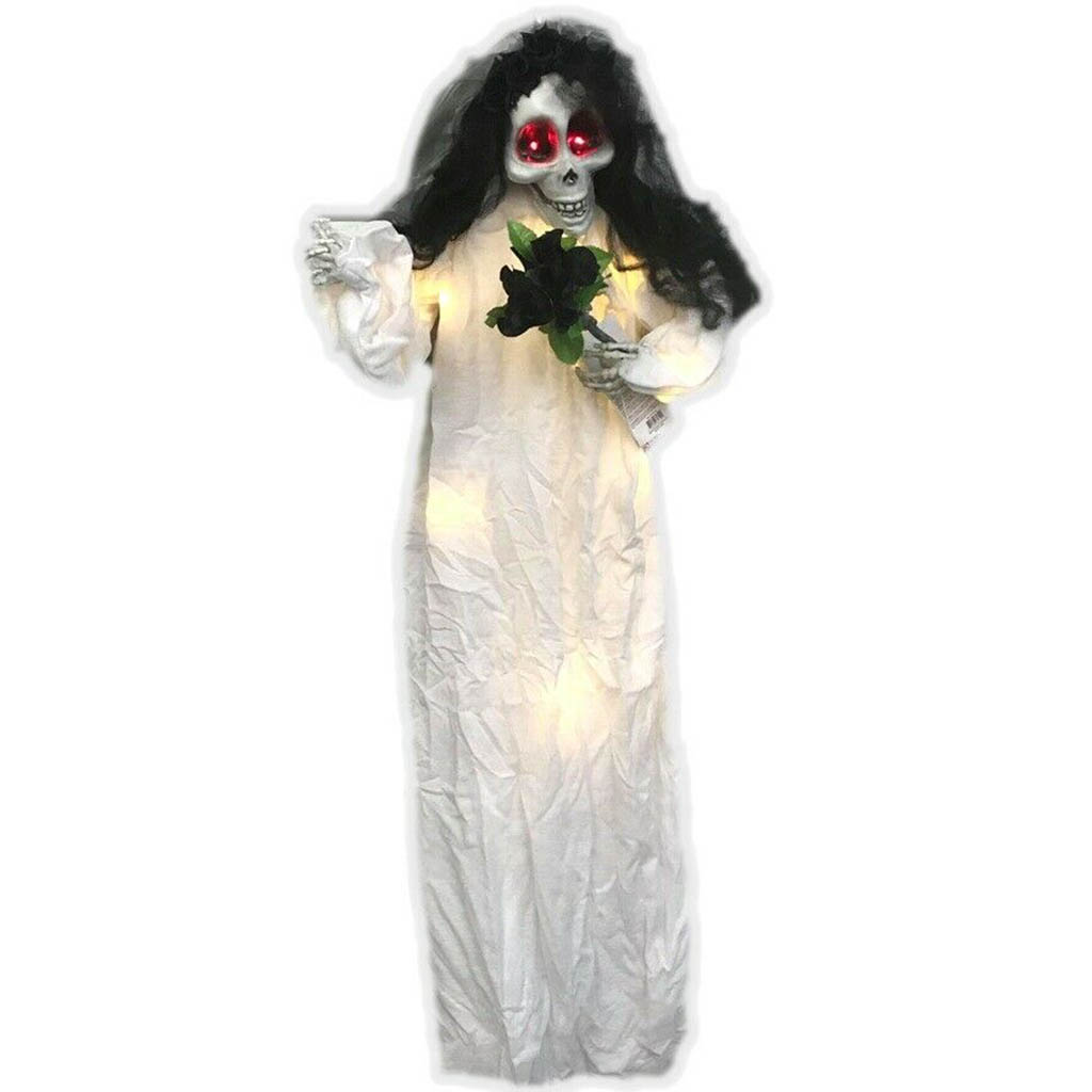 Skeleton Bride with Bouquet Light Up