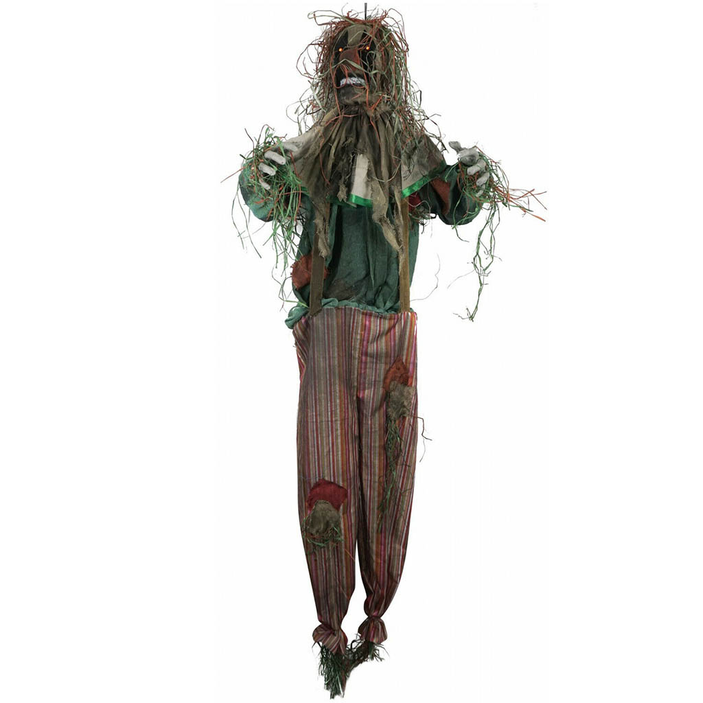 Scarecrow Clown Animated Hanging Prop