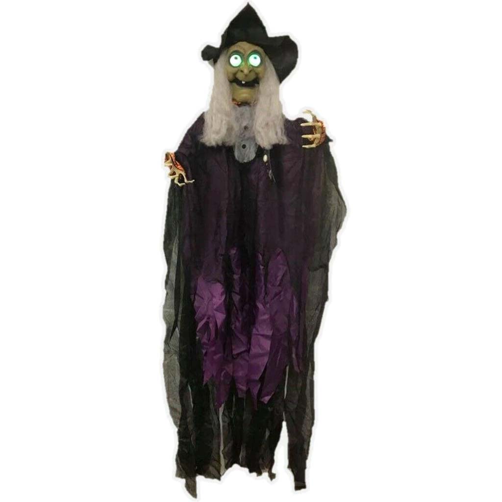 Talking Witch Light Up Hanging Prop