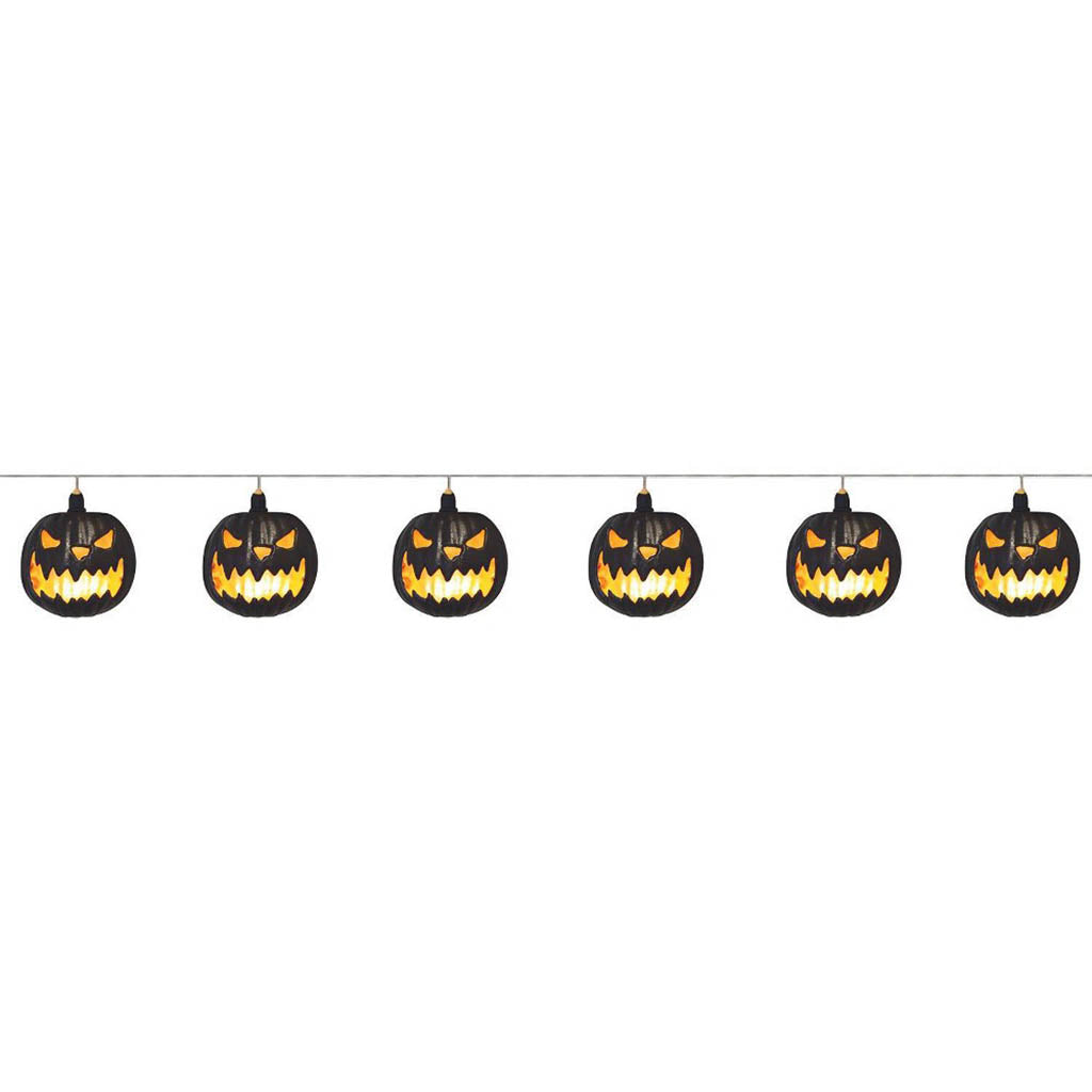 Jack o' Lantern Light Up Garland