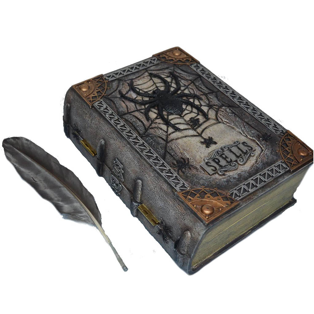 Feather and Spell Book Prop