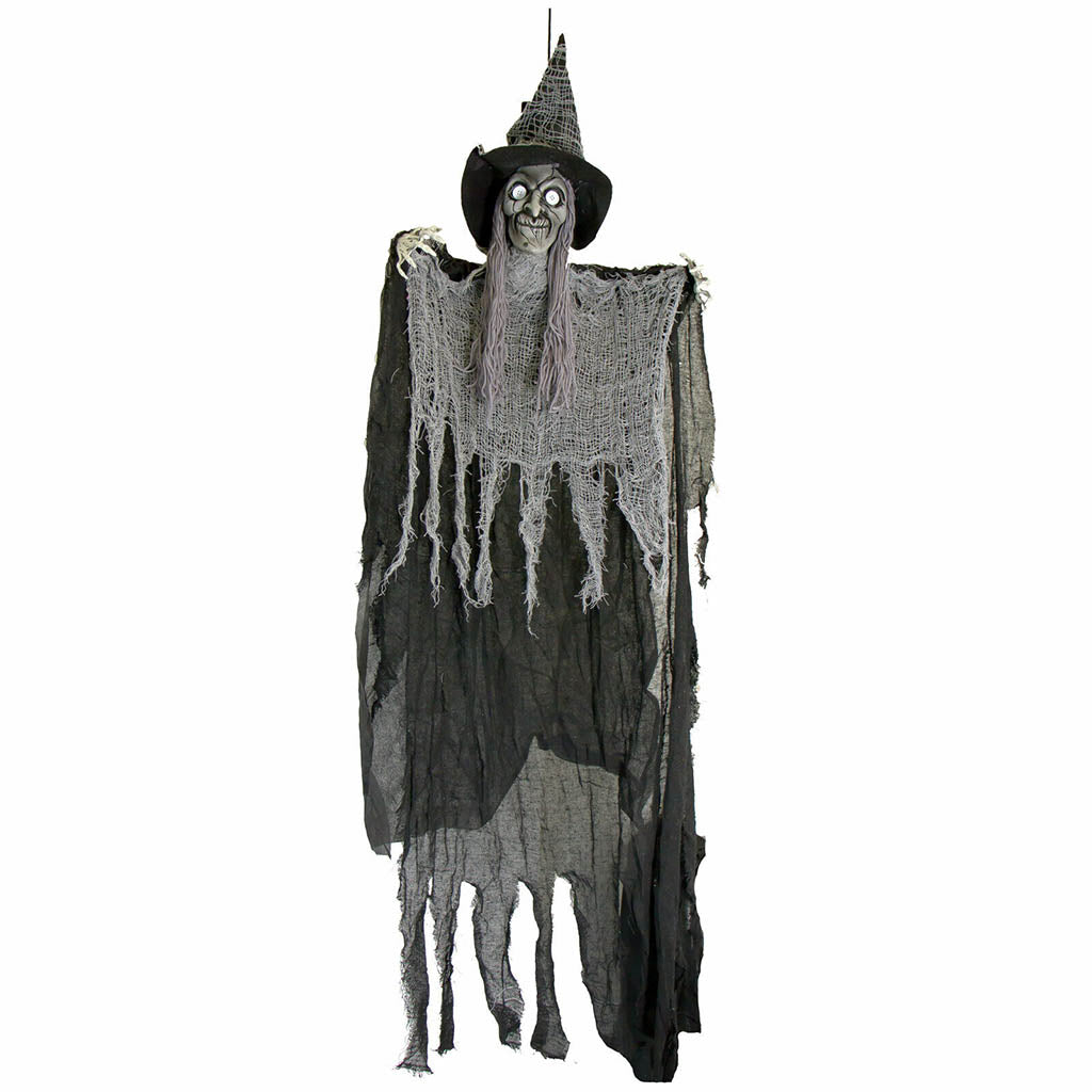 62in Hanging Creepy Grey Witch Old Hag