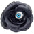 Hairpin Black Rose 3.5in, Skull