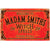 Metal Sign Witches Red Madam Smith, 17in