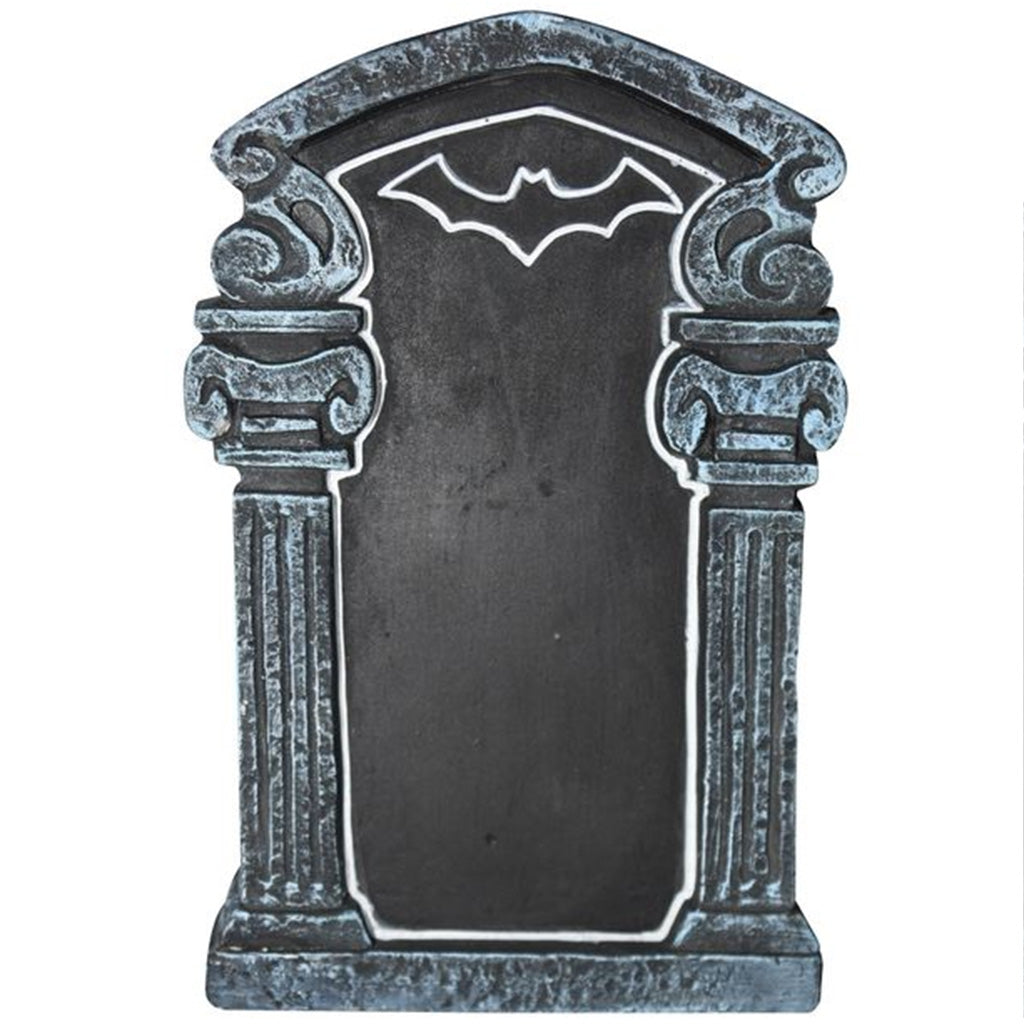 Cement Tombstone Chalkboard Spider Web, 5.9in