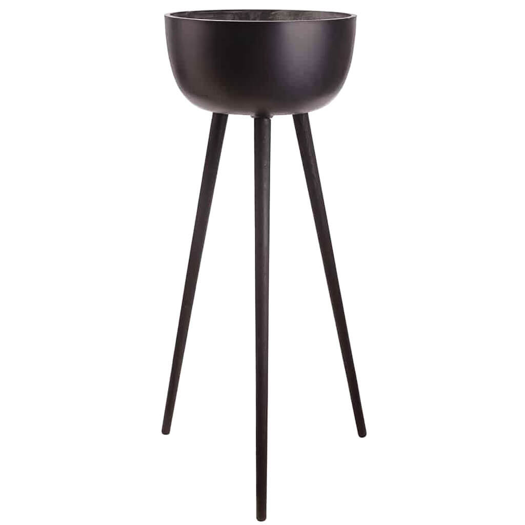 Fiber Cement Planter Black 55inH x 22inD