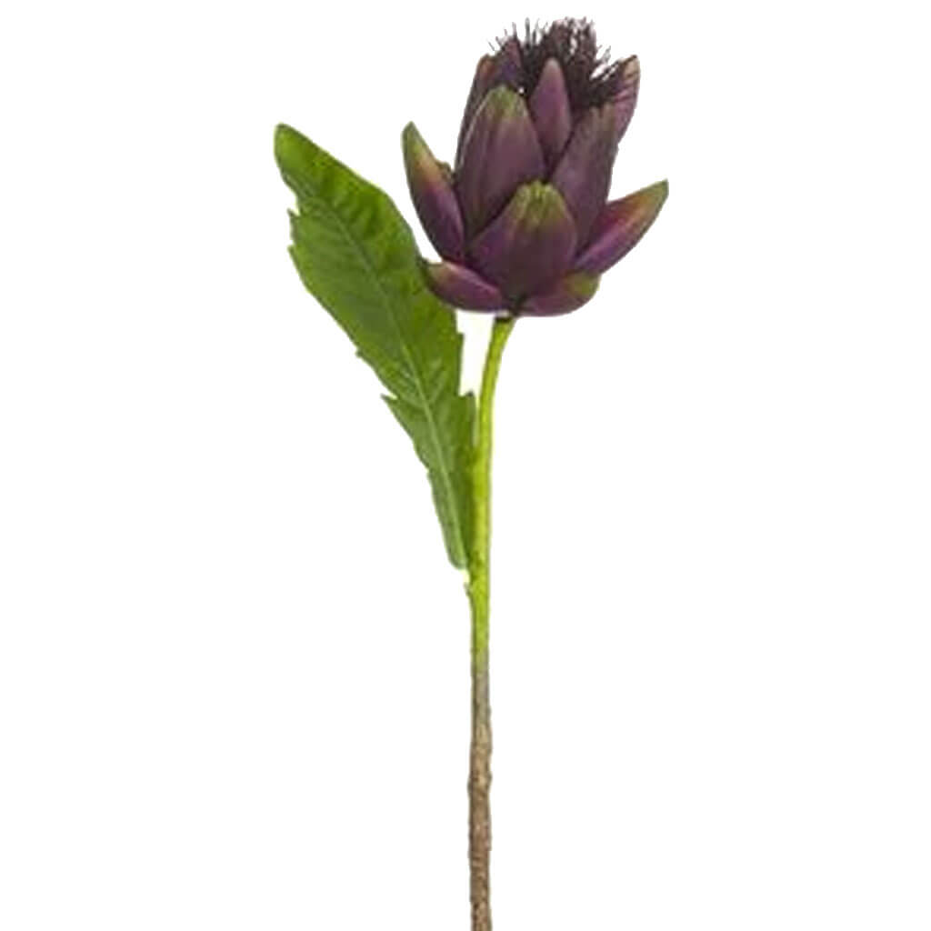 Artichoke Spray 20.5in Eggplant Eggplant