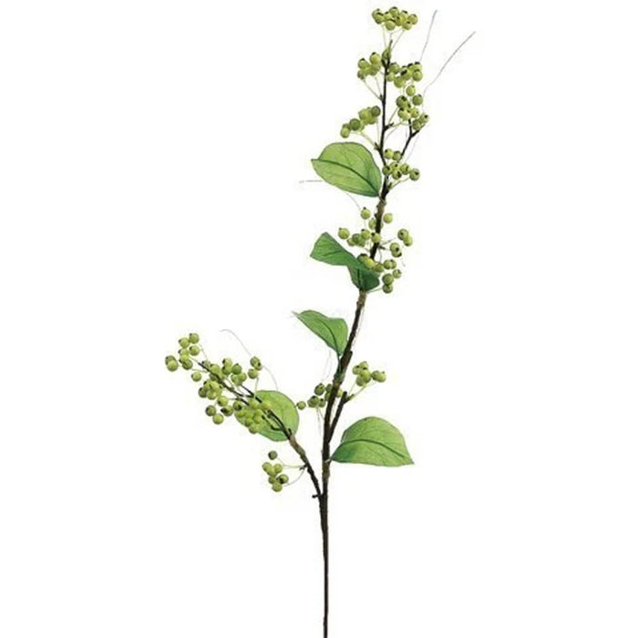 Foam Berry Spray 25in, Green Cream
