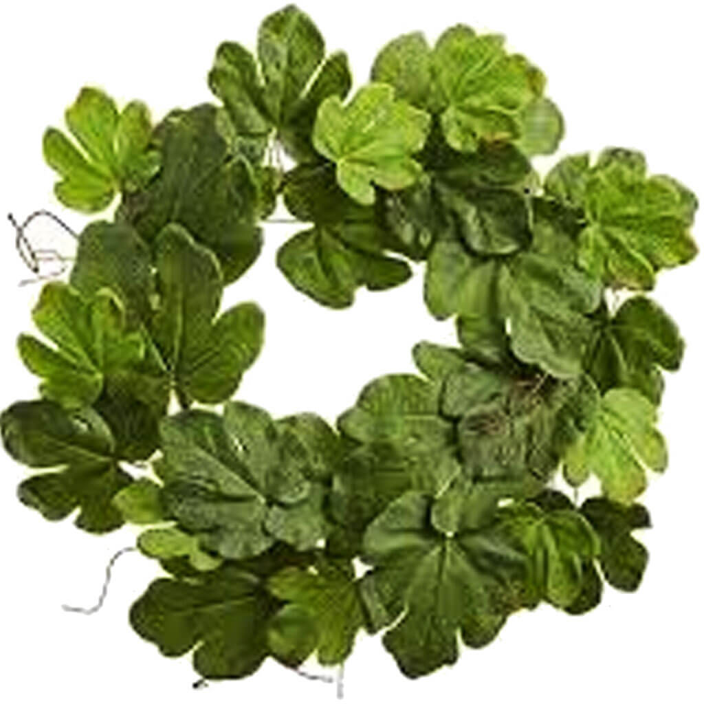 Fig Leaf Wreath Green 30in