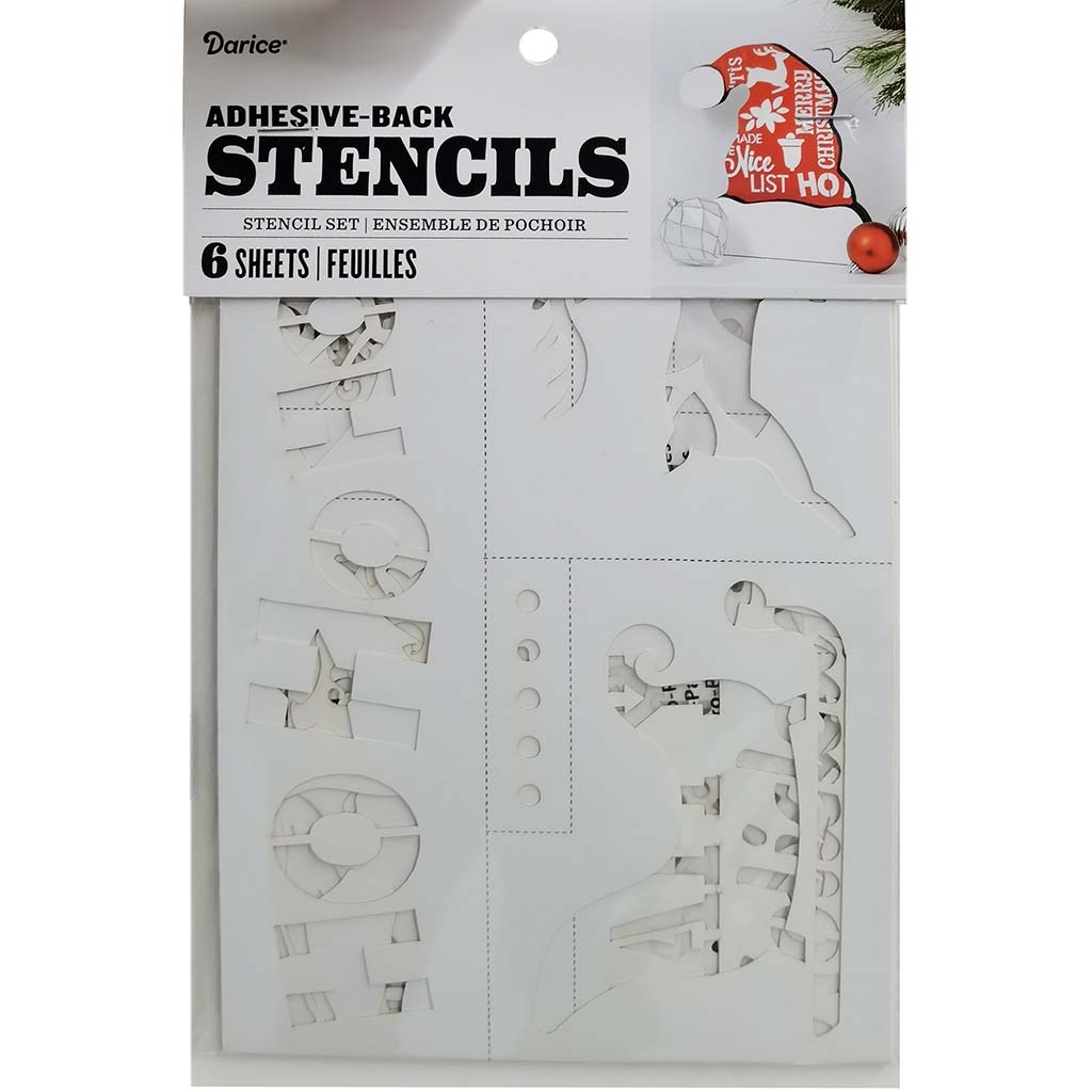 Adhesive Back Stencils 6 Sheets