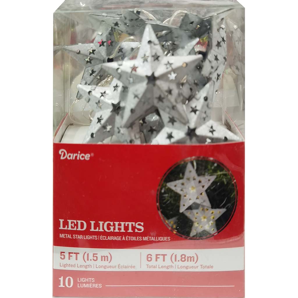 Metal Star Lights 5ft