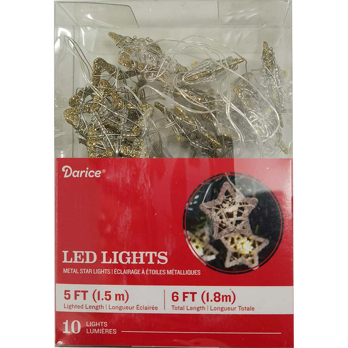 Metal Star Lights 5ft