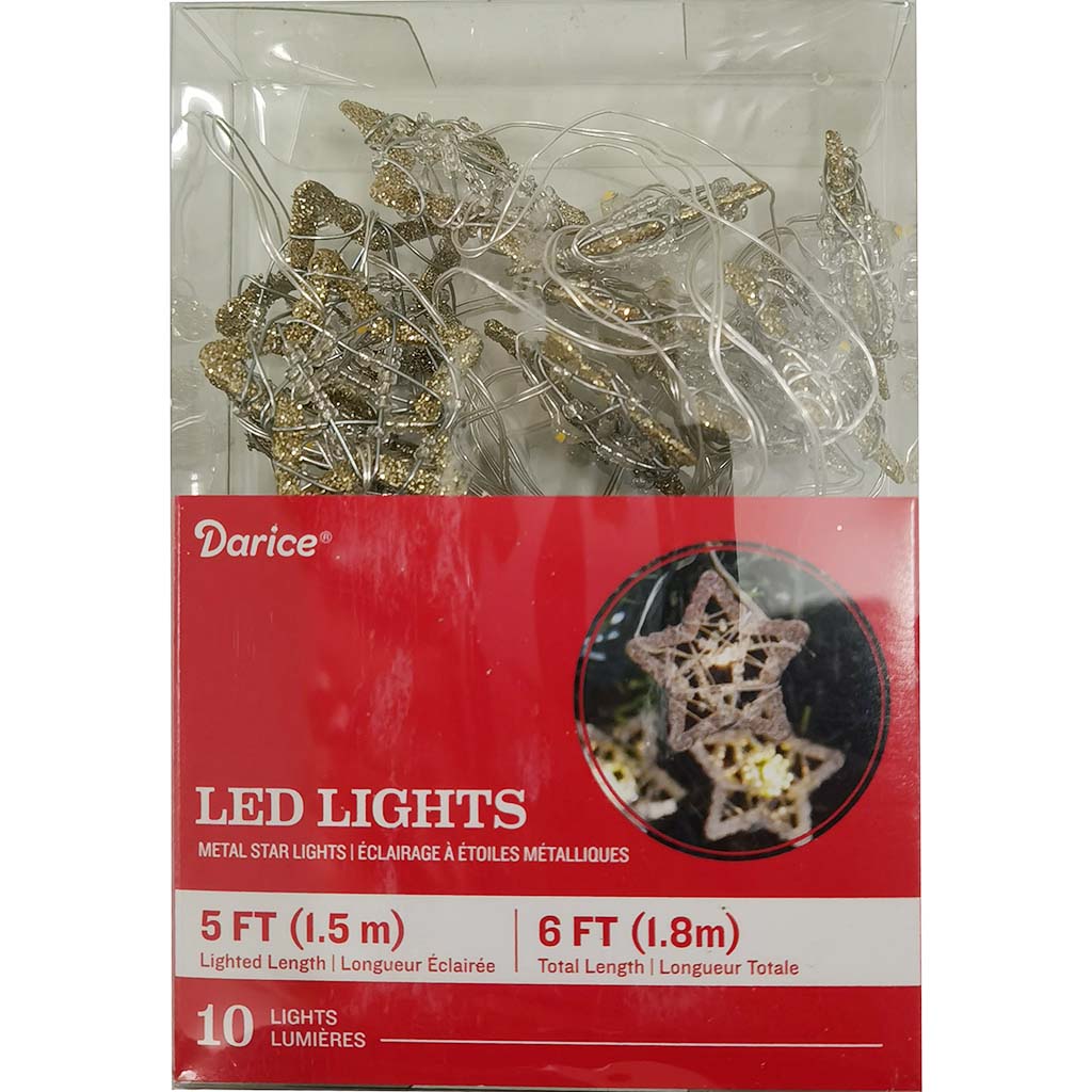 Metal Star Lights 5ft