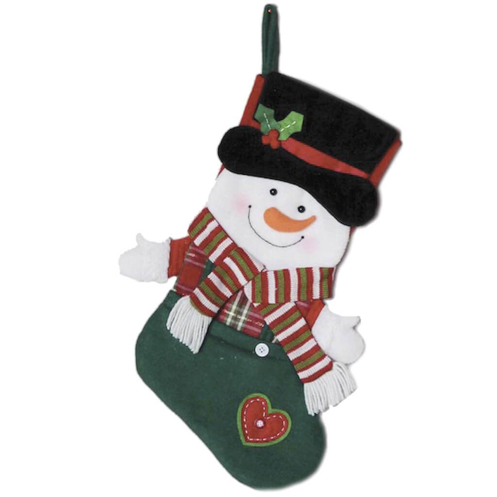 Christmas Santa Stocking, 8in X 21in