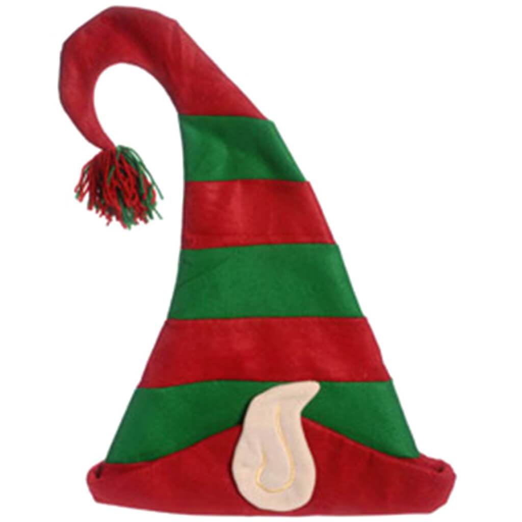 Christmas Elf Hat Red/Green, 17in