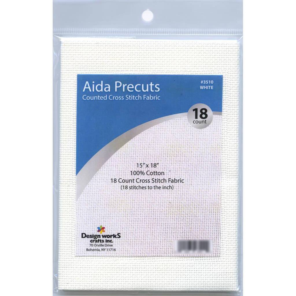 Gold Quality Aida 18 Count 15in x 18in White