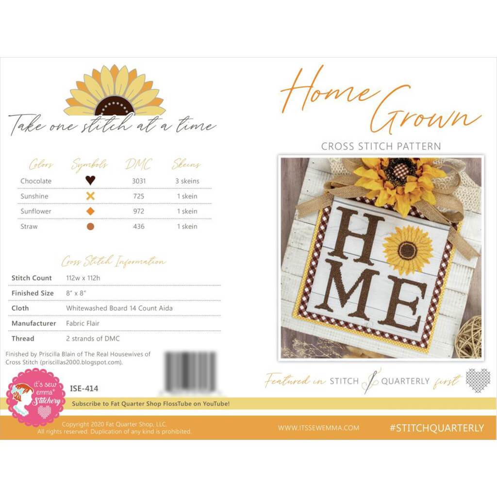 It's Sew Emma Cross Stitch Pattern