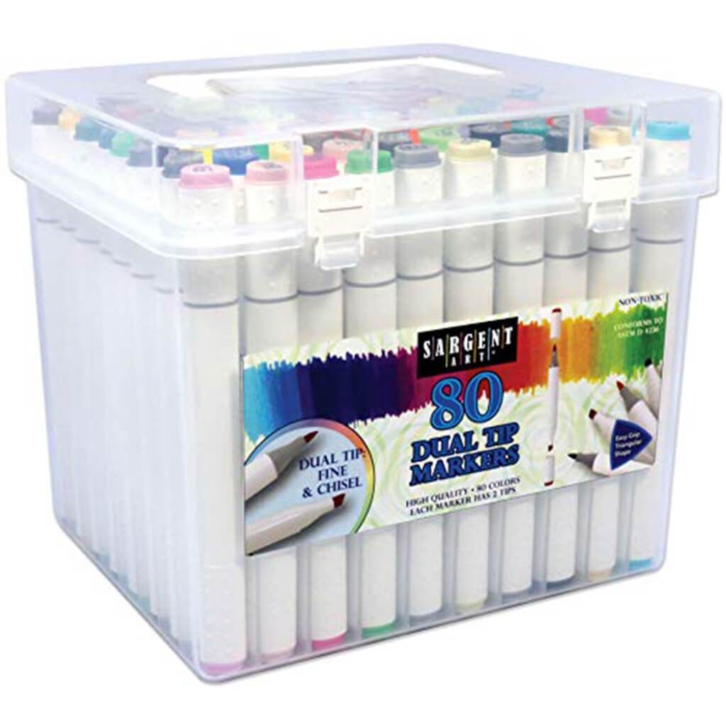 Dual Tip Artist Illustration Markers 80ct