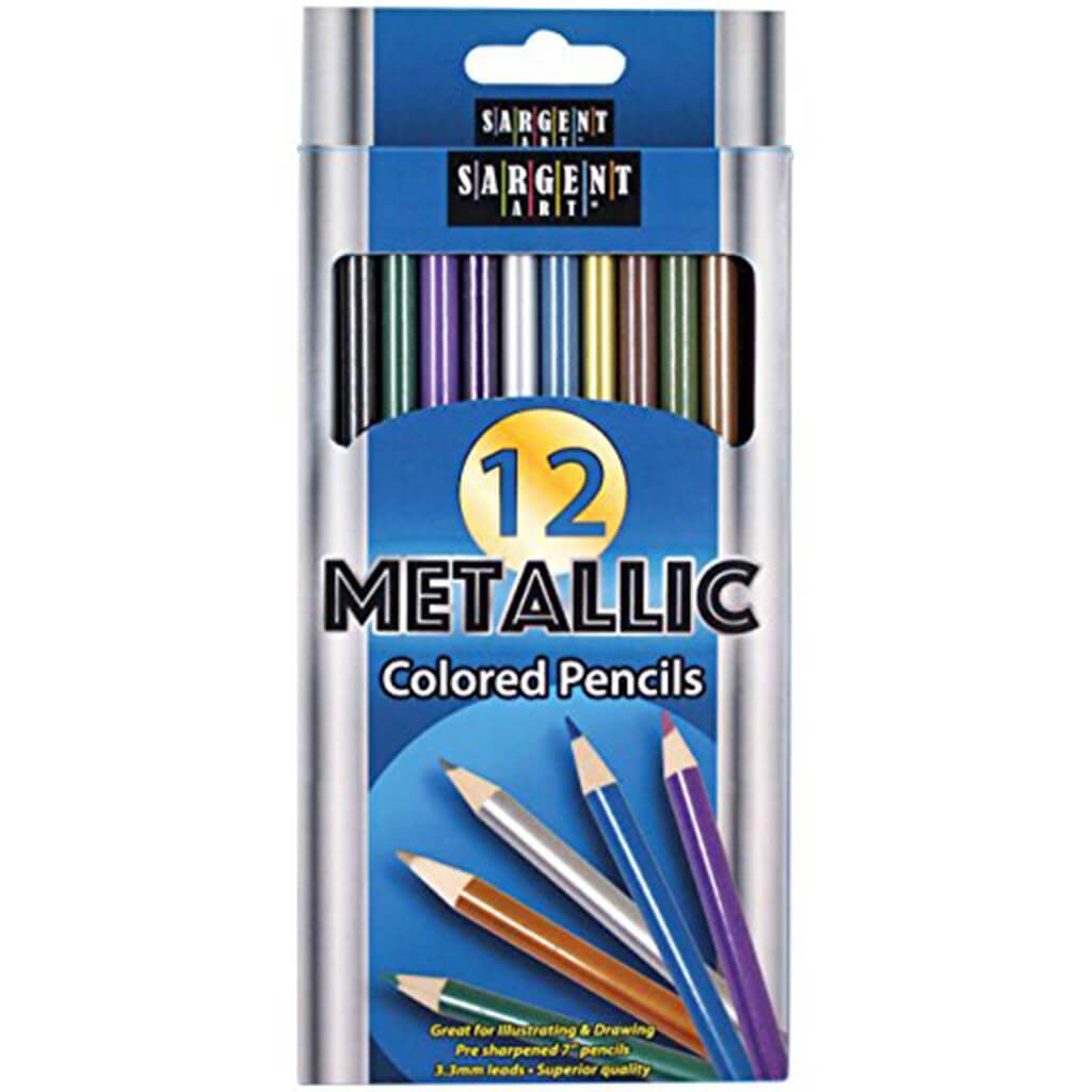 Metallic Colored Pencils Set of 12