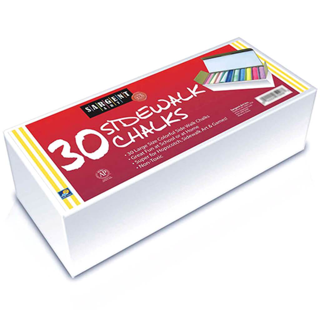 Jumbo Sidewalk Chalk Assortment 30ct