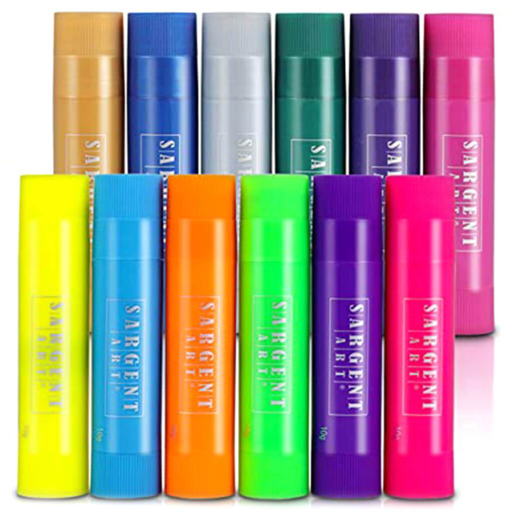 Art Tempera Sticks Set of 12 Neon/Metallic