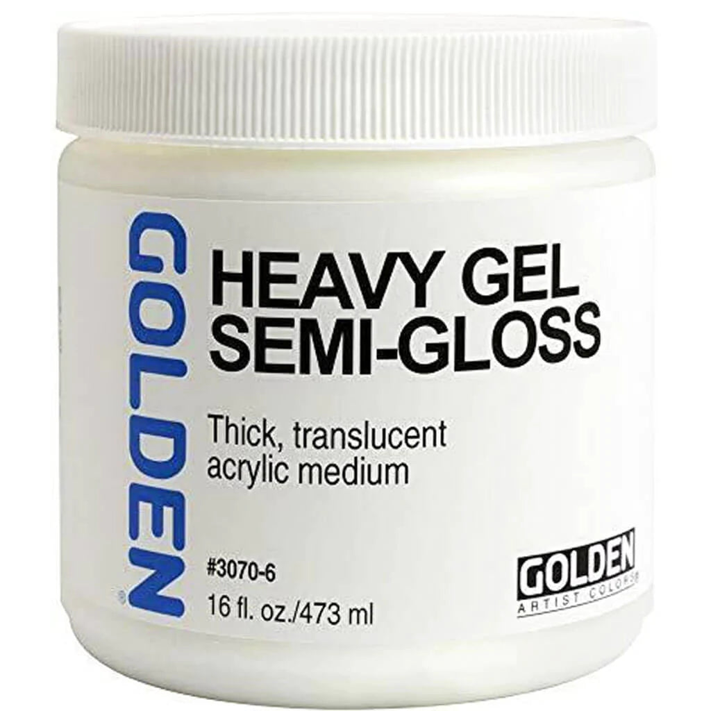 Golden Heavy Gel Semi Gloss Acrylic Medium 16oz