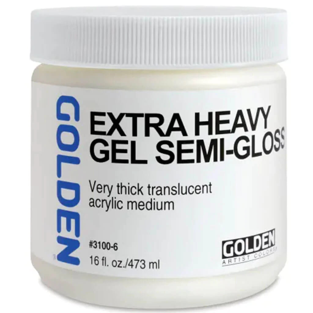 Golden Extra Heavy Acrylic Gel Medium Semi-Gloss 16oz