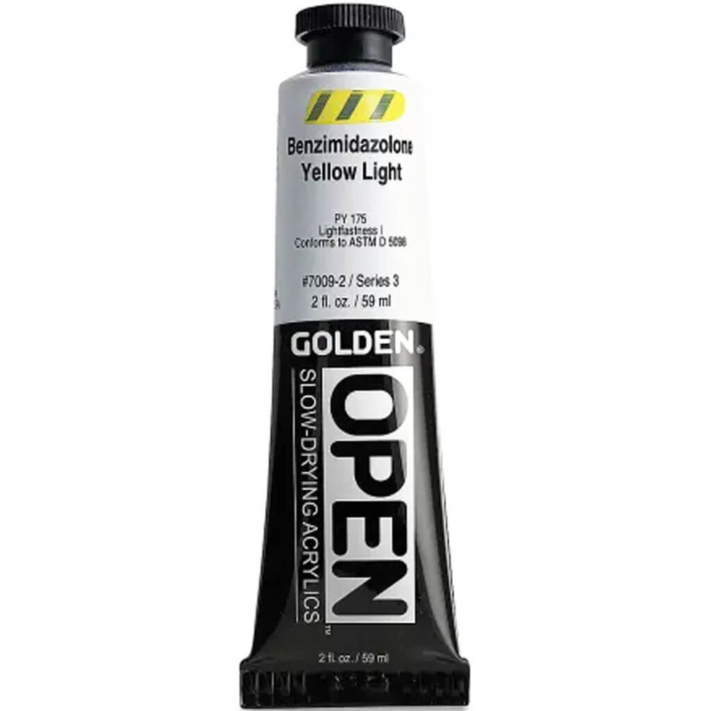 Golden Open Acrylics 2oz Benzimidazolone Yellow Light