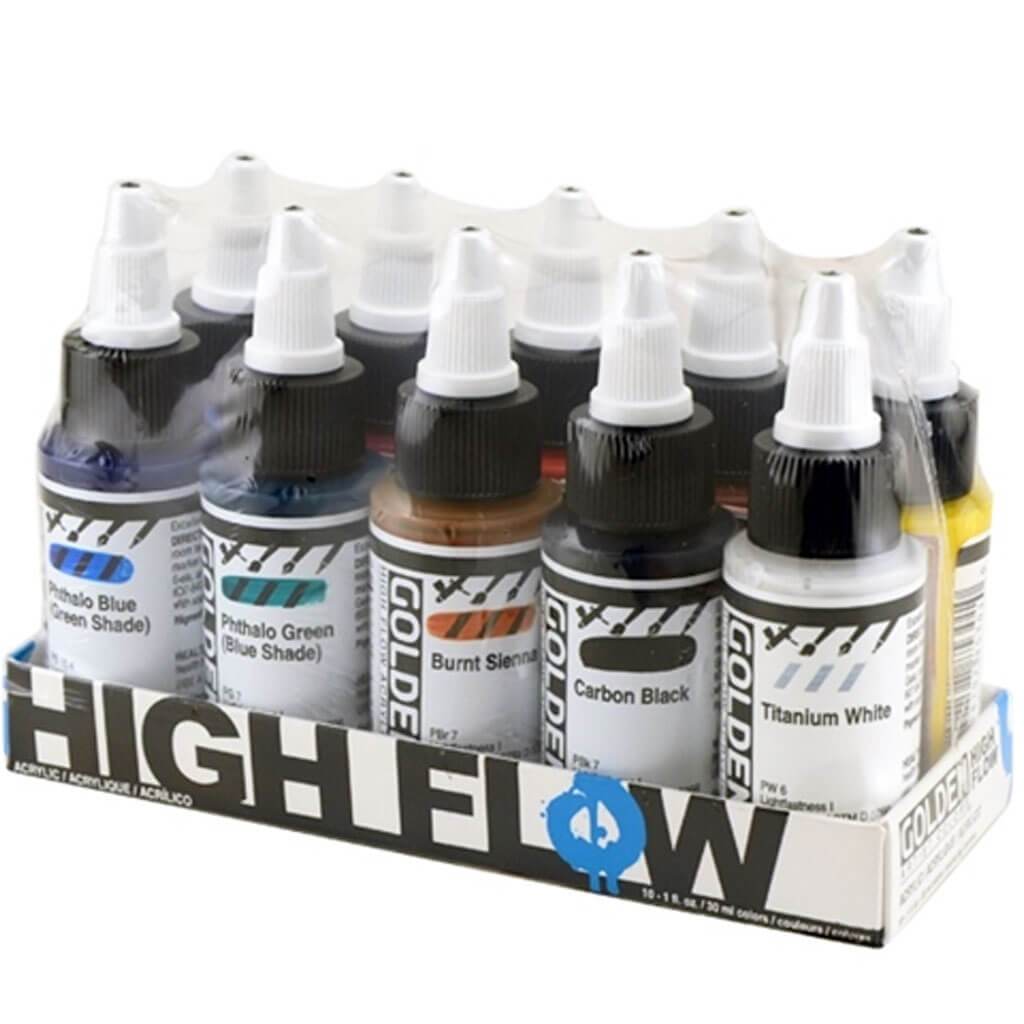 Golden High Flow Assorted Color Set 10 x 1oz