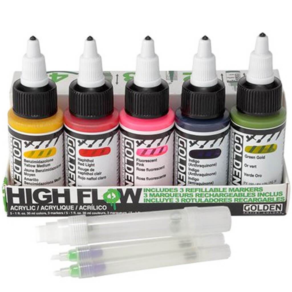 Golden Professional High Flow Acrylics Marker Set