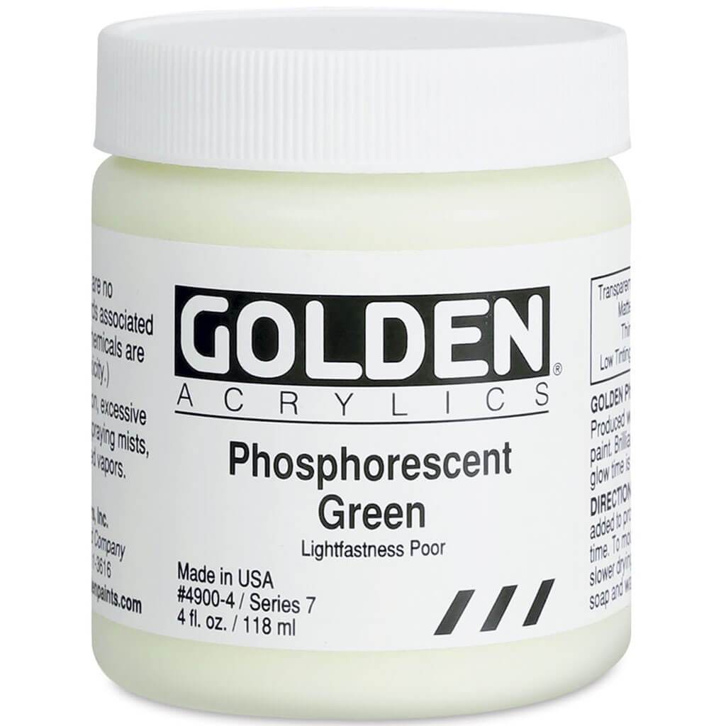 Golden Heavy Body Acrylic Phosphorescent Paint 4oz