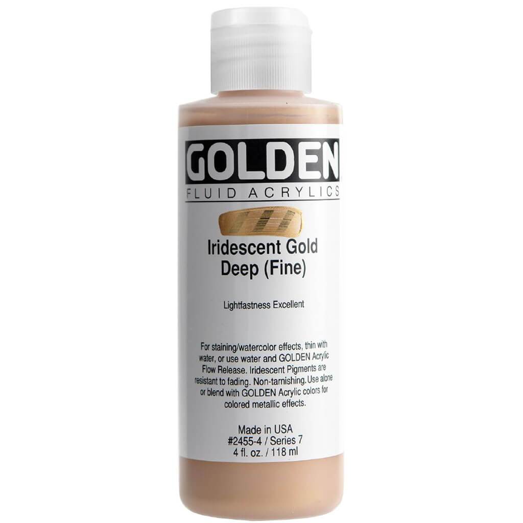Golden Fluid Acrylic Iridescent Paint 4oz