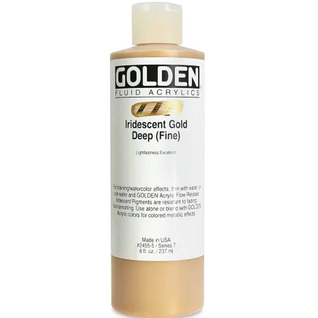 Golden Fluid Acrylic Iridescent Paint 8oz