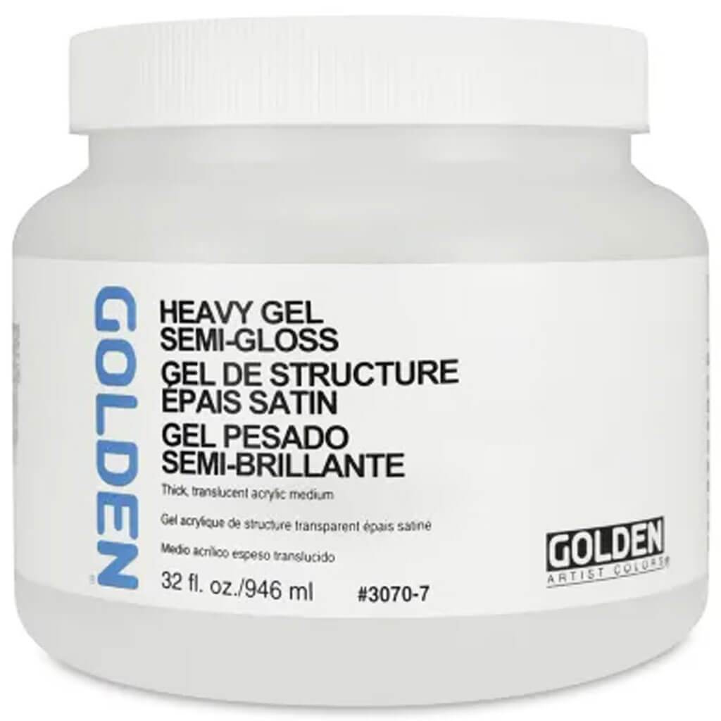 Golden Acrylic Heavy Gel Semi Gloss 32oz