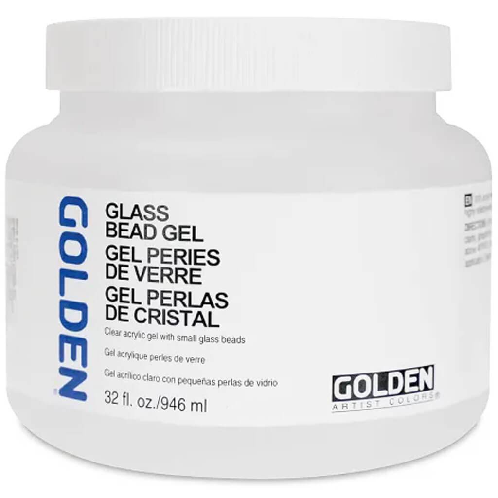 Golden Acrylic Gel Medium Glass Bead 32oz