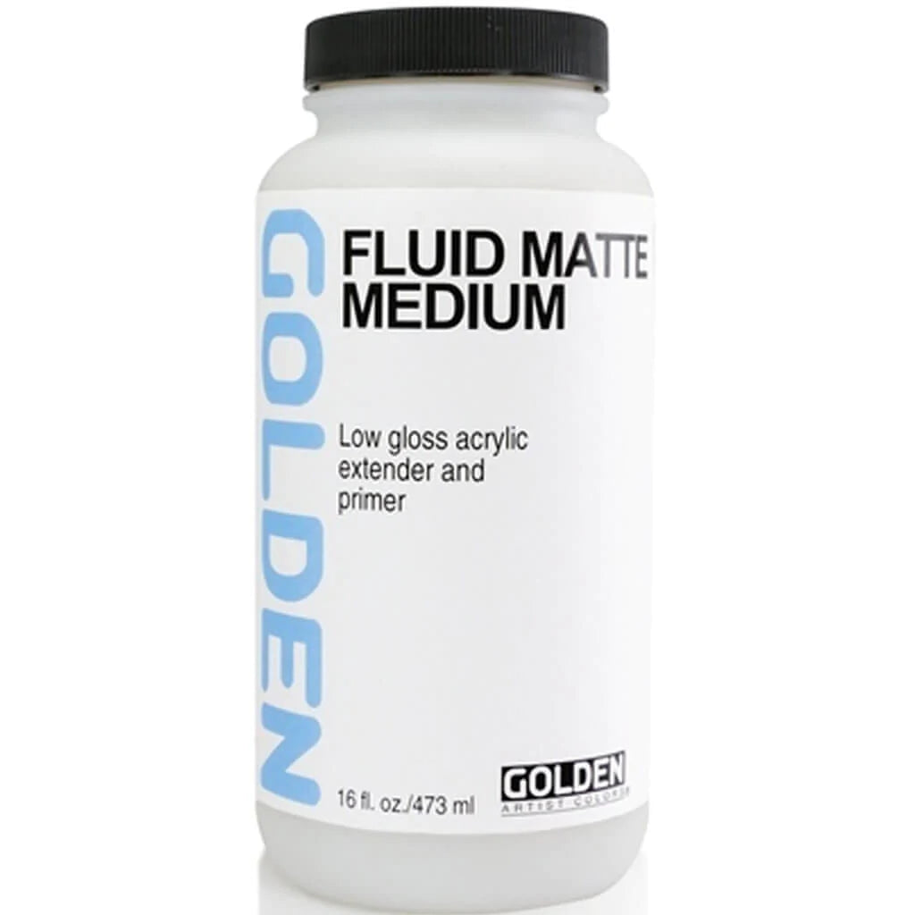 Golden Acrylic Fluid Matte Medium 16oz