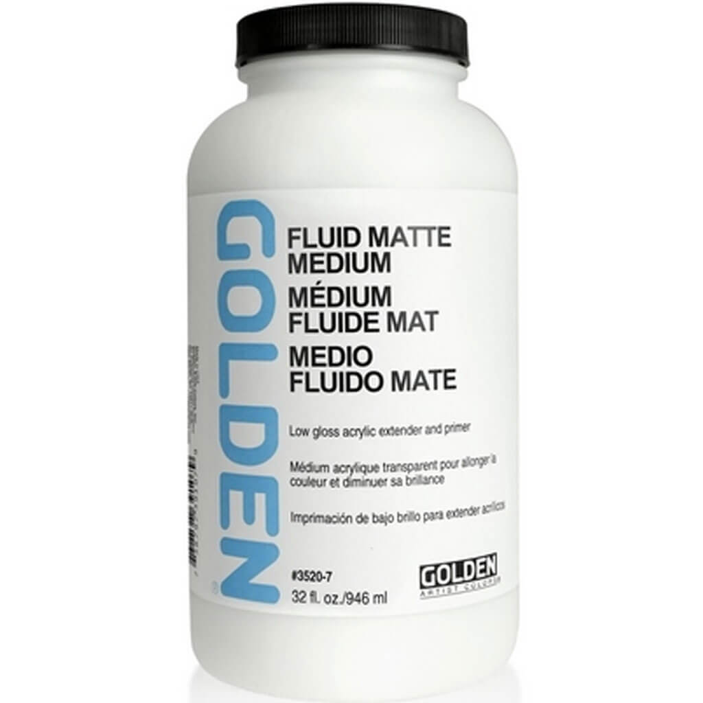 Golden Acrylic Fluid Matte Medium 32oz