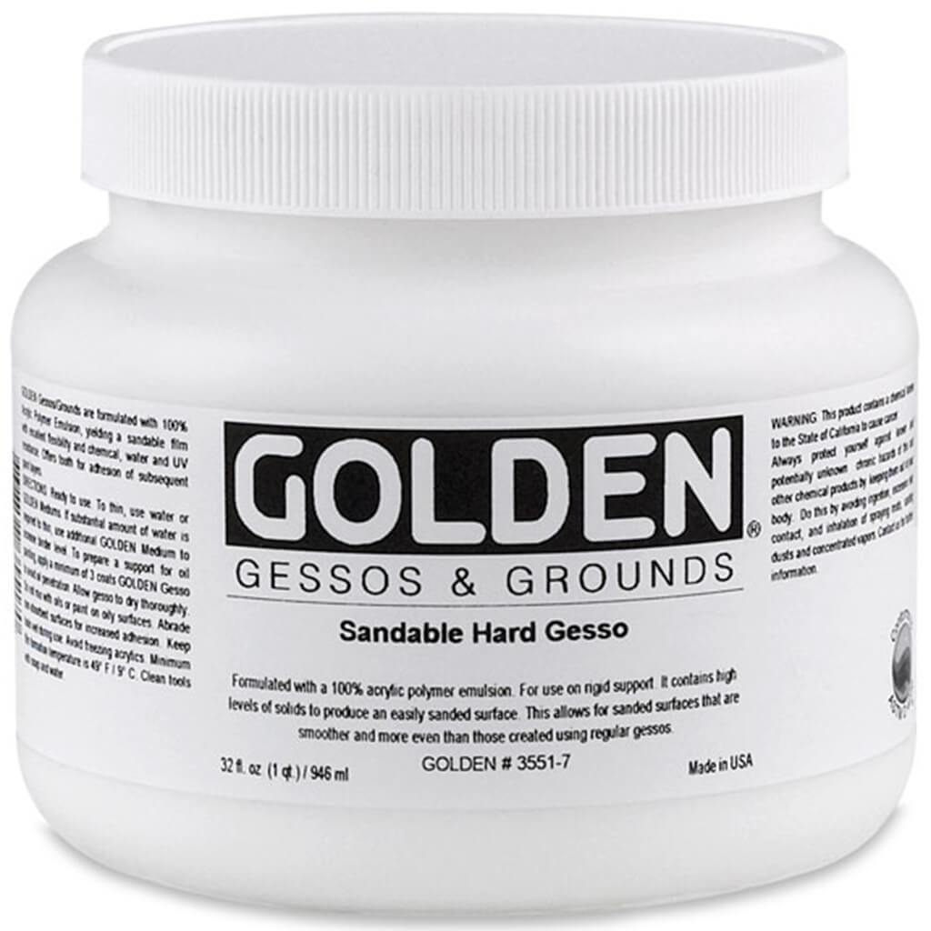 Golden Acrylic Sandable Hard Gesso 32oz