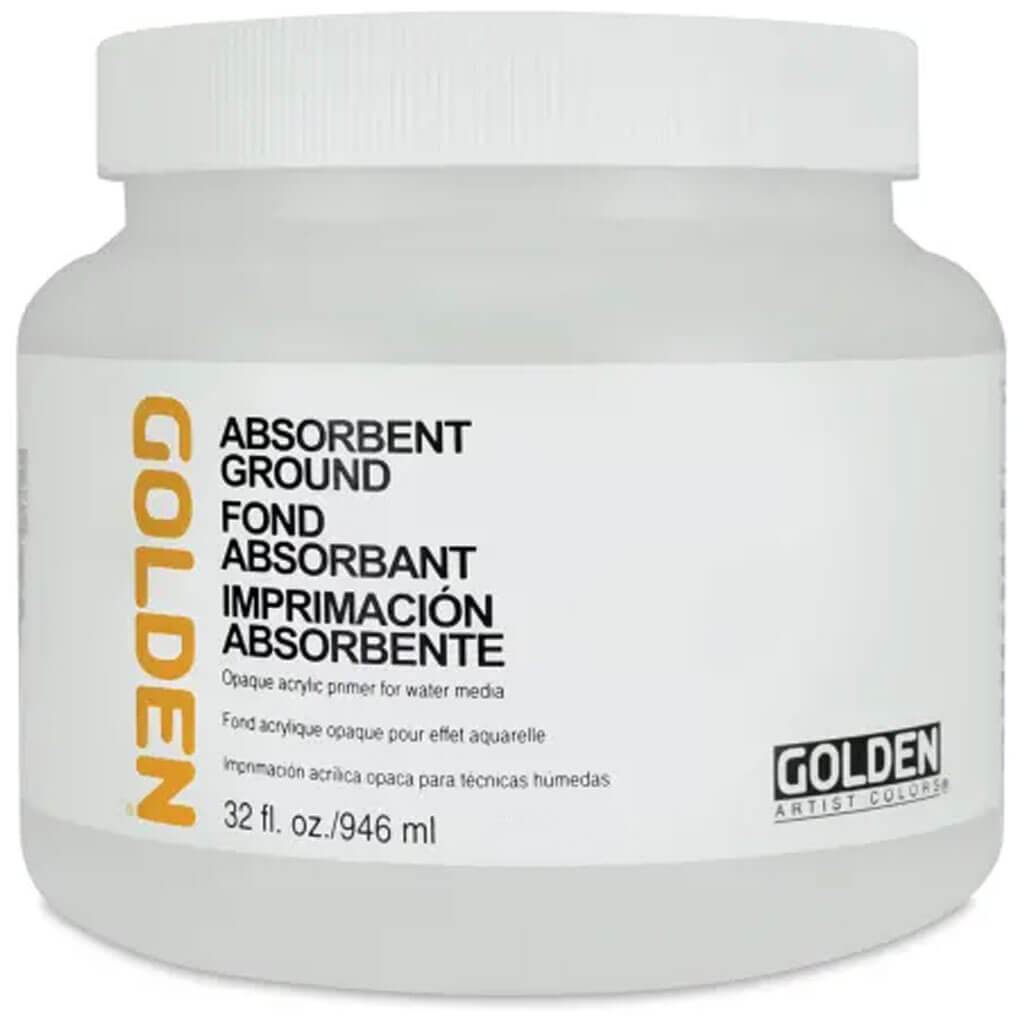 Golden Acrylic Absorbent Ground White 32oz