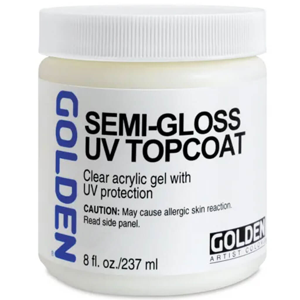 Golden UV Topcoat Semigloss 8oz