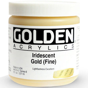 Golden Heavy Body Artist Acrylic Iridescent Paint 8oz