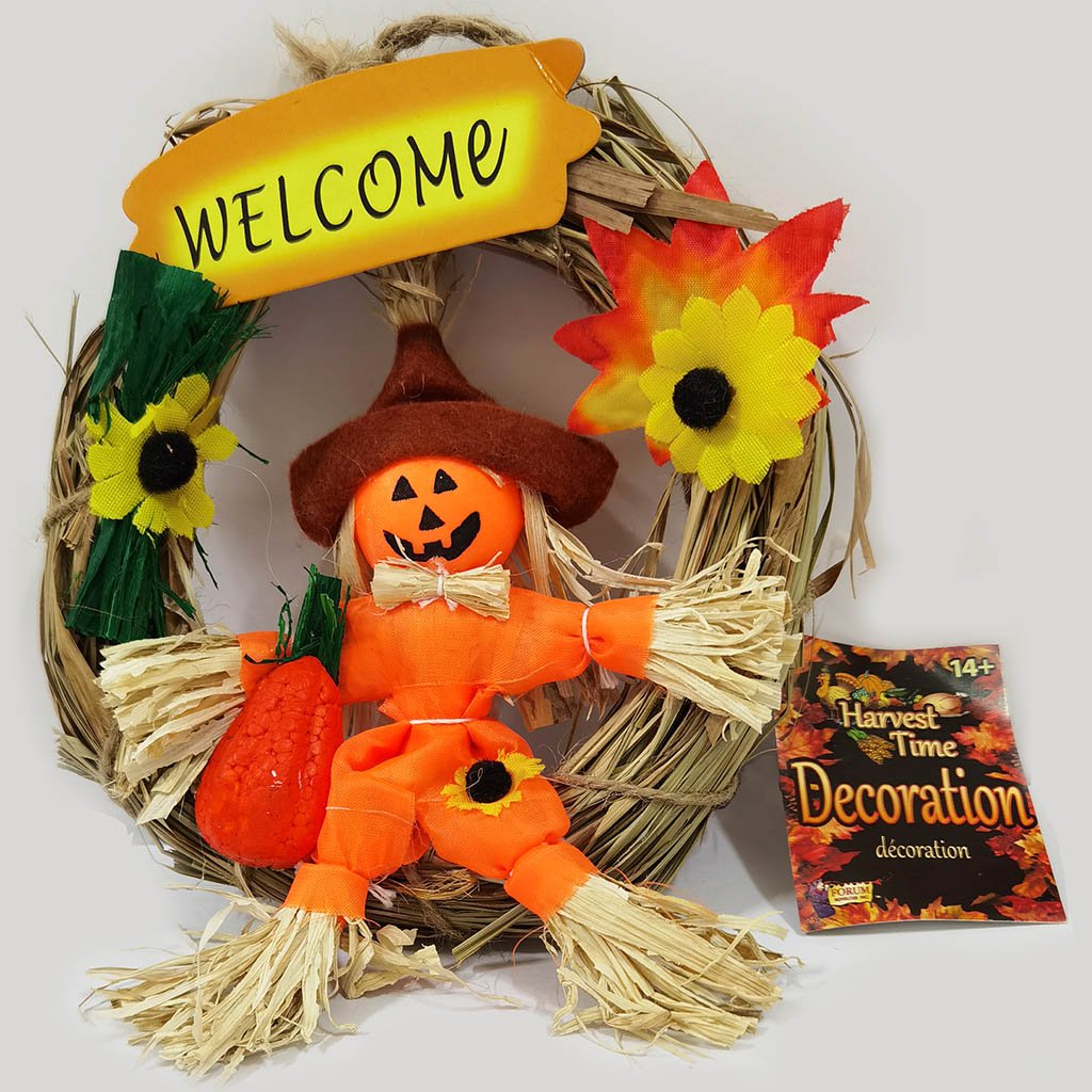 Straw Scarecrow Wreath