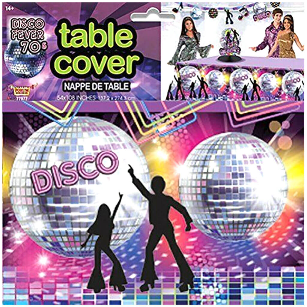 Disco Party Decor Tablecover