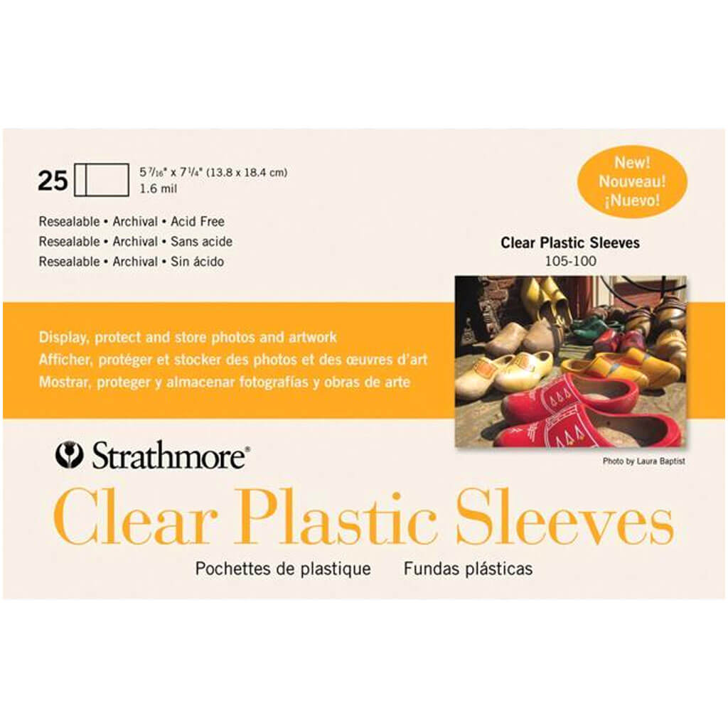 Cards Clear Plastic Sleeve 5.437in x 7.25in