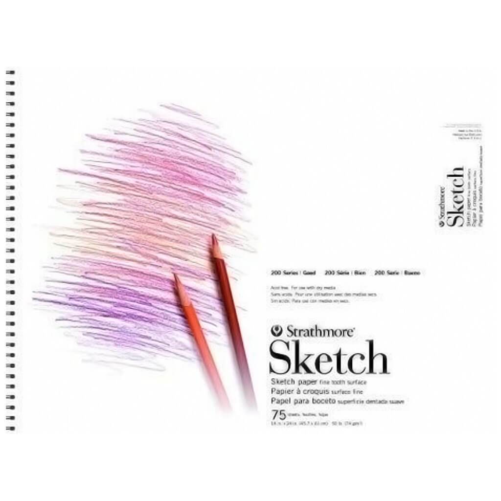 Strathmore 200 Spiral Sketch Pad 11in x 14in 100 Sheet