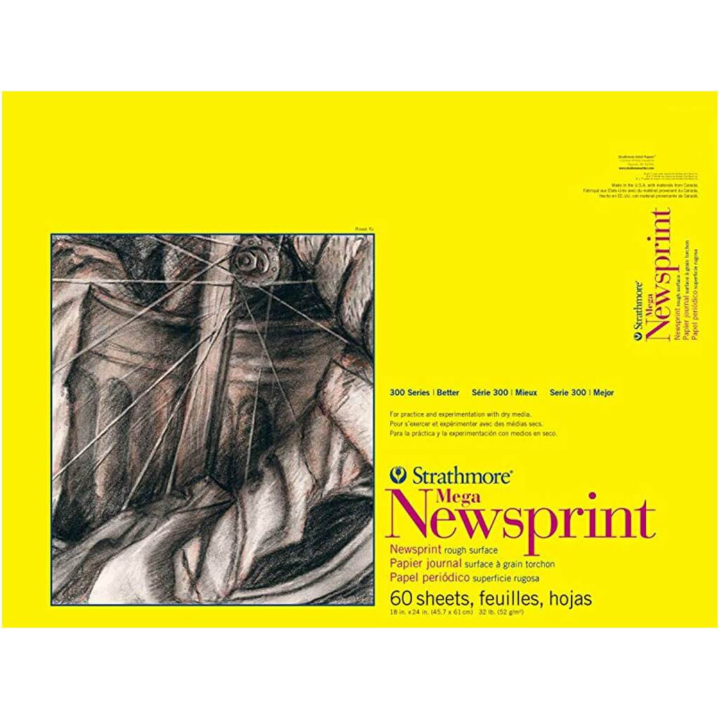 Newsprint Paper Pads 300 Series 18in x 24in 60 Sheets