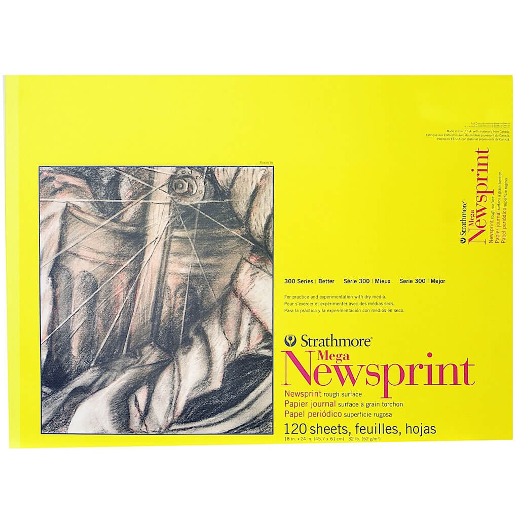 300 Series Newsprint Paper Pad 120Sheets 18in x 24in