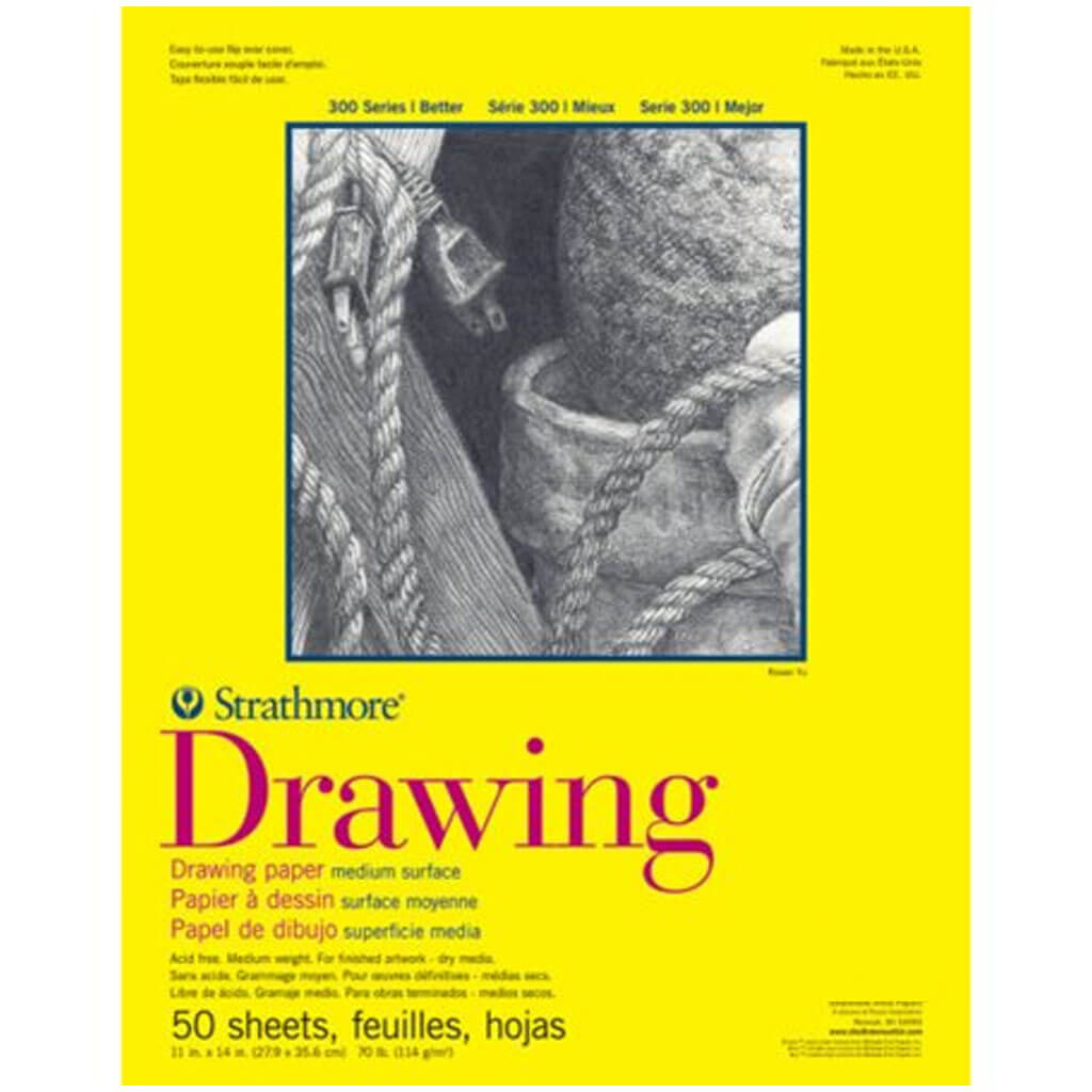 300 Series Drawing Paper Pad 50Sheets 11in x 14in