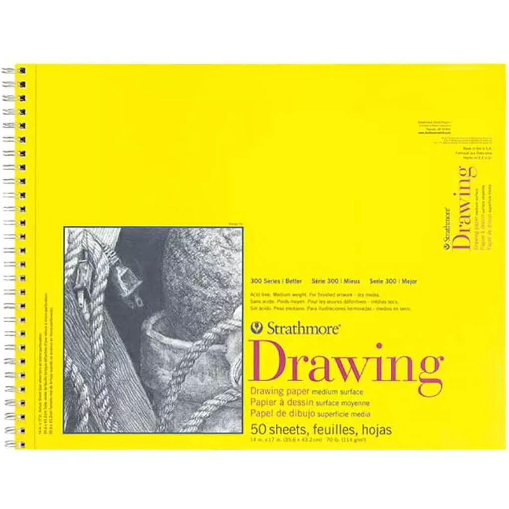 Drawing Pad 300 Series 14in x 17in Glue Bound 50 Sheets